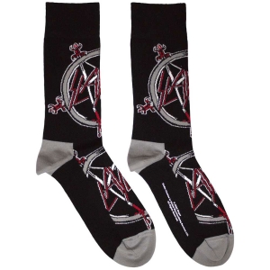 Slayer - Pentagram Uni Bl Socks (Eu 36-40) in the group MERCHANDISE /  /  at Bengans Skivbutik AB (5641819)