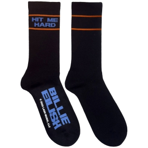 Billie Eilish - Hit Me Hard & Soft Uni Bl Socks (Eu 40-45) in the group OTHER / BW-Socks at Bengans Skivbutik AB (5641841)