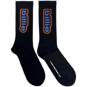 Billie Eilish - Outline Logo Uni Bl Socks (Eu 40-45) in the group OTHER / BW-Socks at Bengans Skivbutik AB (5641842)