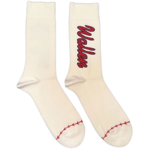 Morgan Wallen - Red Logo Baseball Uni Natrl Socks (Eu 40-45) in the group MERCHANDISE /  /  at Bengans Skivbutik AB (5641845)