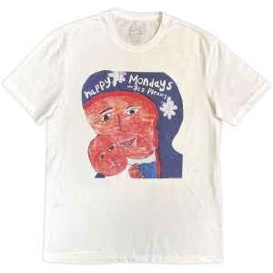 Happy Mondays - Yes Please Uni Wht T-Shirt in the group MERCHANDISE / T-shirt / Pop-Rock at Bengans Skivbutik AB (5641851r)