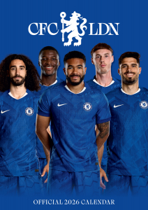 Chelsea Fc  - 2026 A3 Deluxe Calendar in the group OUR PICKS / Friday Releases / 2025-09-26 at Bengans Skivbutik AB (5642859)