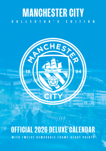 Manchester City Fc  - 2026 A3 Deluxe Calendar in the group OUR PICKS / Friday Releases / 2025-09-26 at Bengans Skivbutik AB (5642863)