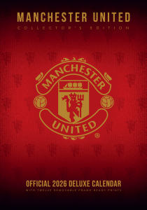 Manchester United Fc  - 2026 A3 Deluxe Calendar in the group OUR PICKS / Friday Releases / 2025-09-26 at Bengans Skivbutik AB (5642864)