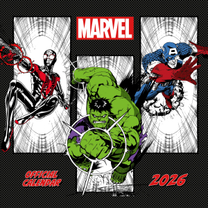 Marvel Comics  - 2026 Square Calendar in the group OUR PICKS / Friday Releases / 2025-09-26 at Bengans Skivbutik AB (5642884)