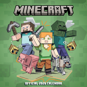 Minecraft  - 2026 Square Calendar in the group MERCHANDISE /  /  /  at Bengans Skivbutik AB (5642887)