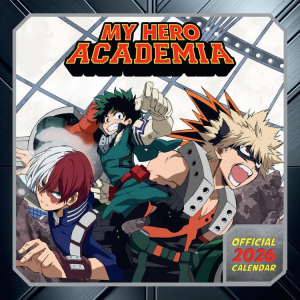 My Hero Academia  - 2026 Square Calendar in the group MERCHANDISE /  /  /  at Bengans Skivbutik AB (5642888)