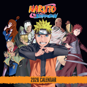 Naruto Shippuden  - 2026 Square Calendar in the group MERCHANDISE /  /  /  at Bengans Skivbutik AB (5642889)