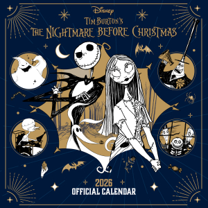 The Nightmare Before Christmas  - 2026 Square Calendar in the group MERCHANDISE /  /  /  at Bengans Skivbutik AB (5642890)