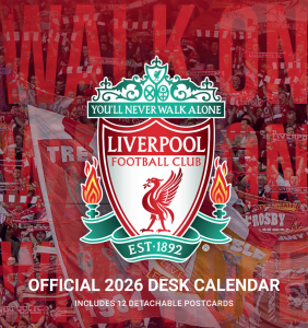 Liverpool Fc - 2026 Desk Easel Calendar in the group MERCHANDISE /  /  /  at Bengans Skivbutik AB (5642924)