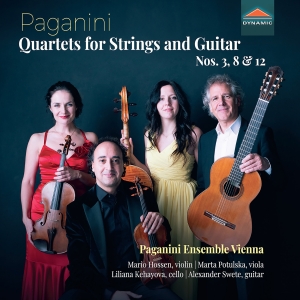 Nicolo Paganini - Quartets For Strings And Guitar Nos in the group CD / Upcoming releases / Classical at Bengans Skivbutik AB (5642937)