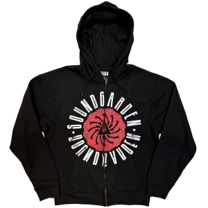 Soundgarden - Circle Logo Uni Bl Zip Hoodie in the group MERCHANDISE / Hoodies / Nyheter / Pop-Rock at Bengans Skivbutik AB (5643885r)