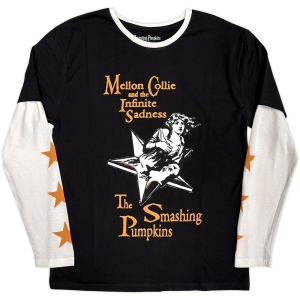 Smashing Pumpkins - Infinite Sadness Uni Bl/Wht Layered Longsleeve in the group MERCHANDISE / T-shirt / Nyheter / Pop-Rock at Bengans Skivbutik AB (5643888r)