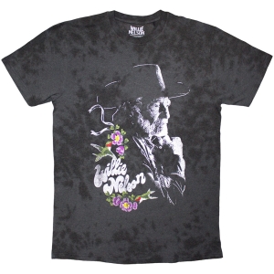 Willie Nelson - Floral Uni Bl Dip-Dye T-Shirt in the group MERCHANDISE / T-shirt / Nyheter / Country at Bengans Skivbutik AB (5643898r)