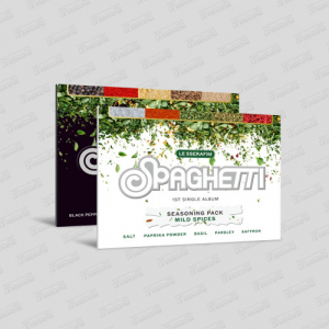 Le Sserafim  - Spaghetti (Weverse Albums Ver.) (Random Ver.) in the group MERCHANDISE / Merch+Code / Nyheter / K-Pop at Bengans Skivbutik AB (5644368)