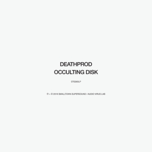 Deathprod - Occulting Disk (Ltd Clear Vinyl) in the group VINYL / Elektroniskt at Bengans Skivbutik AB (5644478)