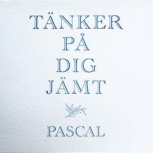 Pascal - Tänker På Dig Jämt (Black Vinyl LP) in the group VINYL / Upcoming releases / Pop-Rock at Bengans Skivbutik AB (5644719)