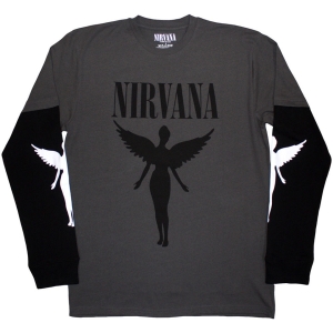 Nirvana - In Utero Mono Uni Char/Bl Layered Longsleeve in the group MERCHANDISE / T-shirt / Nyheter / Pop-Rock at Bengans Skivbutik AB (5644795r)