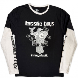 Beastie Boys - Intergalactic Robot Uni Bl/Wht Layered Longsleeve in the group MERCHANDISE / T-shirt / Kommande /  at Bengans Skivbutik AB (5645413r)