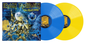 Iron Maiden - Live After Death (40th Anniversary Blue & Yellow / 2LP) in the group VINYL / Upcoming releases / Hårdrock,Pop-Rock at Bengans Skivbutik AB (5646303)