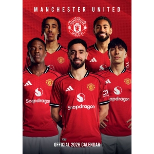 Manchester United Fc  - 2026 A3 Calendar  Pf in the group MERCHANDISE /  /  at Bengans Skivbutik AB (5646807)