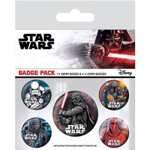 Star Wars  - Badge Pack (Dark Side) in the group MERCHANDISE / Pin-Button Badge / Soundtrack at Bengans Skivbutik AB (5647036)