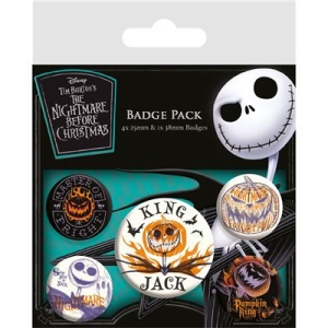 The Nightmare Before Christmas  - Badge Pack in the group MERCHANDISE / Merch / Film-Musikal at Bengans Skivbutik AB (5647037)