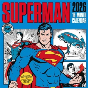 Superman - 2026 Square Calendar  (Comics) in the group OUR PICKS / Friday Releases / 2025-10-31 at Bengans Skivbutik AB (5647051)