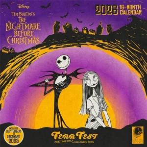 Nightmare Before Christmas - 2026 Square Calendar (Fear Fest) in the group MERCHANDISE / / at Bengans Skivbutik AB (5647053)