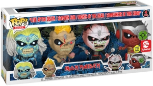 Iron Maiden - Funko Pop! Rocks: Eddie 4Pk Glow In The Dark Box Set  in the group MERCHANDISE / Merch / Hårdrock at Bengans Skivbutik AB (5647753)