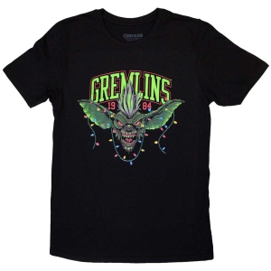 Gremlins - Stripe 1984 Xmas Lights Uni Bl T-Shirt in the group MERCHANDISE / T-shirt / Nyheter / Film-Musikal at Bengans Skivbutik AB (5648198r)