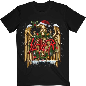 Slayer - Holiday Eagle Uni Bl T-Shirt in the group MERCHANDISE / T-shirt / Nyheter / Hårdrock at Bengans Skivbutik AB (5648201r)
