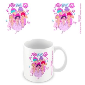 K-Pop Demon Hunters - Saja Boys Graphic White Pod Mug in the group MERCHANDISE / Merch / Kommande / K-Pop at Bengans Skivbutik AB (5648436)