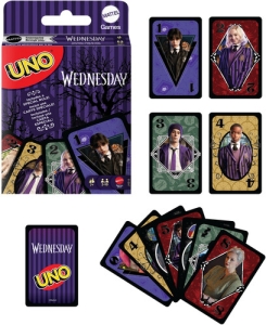 Mattel Games  - Uno: Wednesday in the group OTHER / Merchandise / Upcoming items at Bengans Skivbutik AB (5648491)