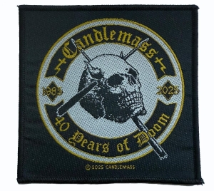 Candlemass - Patch 40 Years Of Doom (9,7 X 9,9 C in the group MERCHANDISE / Accessoarer / Kommande / Hårdrock at Bengans Skivbutik AB (5648773)