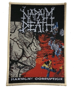 Napalm Death - Patch Harmony Corruption Beige Bor in the group MERCHANDISE / Accessoarer / Hårdrock at Bengans Skivbutik AB (5648779)