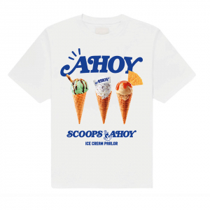 Stranger Things - Scoop Ahoy Uni Wht T-Shirt in the group MERCHANDISE / T-shirt / Kommande / Film-Musikal at Bengans Skivbutik AB (5649159r)