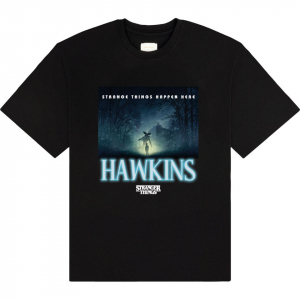 Stranger Things - Happen Here Uni Bl T-Shirt in the group MERCHANDISE / T-shirt / Kommande / Film-Musikal at Bengans Skivbutik AB (5649163r)