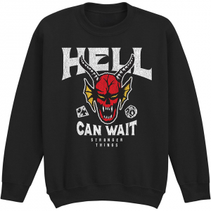 Stranger Things - Hell Can Wait Uni Bl Sweatshirt in the group MERCHANDISE / Hoodies / Kommande /  at Bengans Skivbutik AB (5649167r)