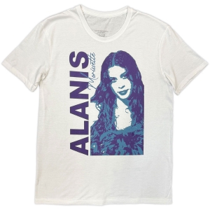 Alanis Morissette - Portrait Photo Uni Wht T-Shirt in the group MERCHANDISE / T-shirt / Kommande / Pop-Rock at Bengans Skivbutik AB (5650169r)