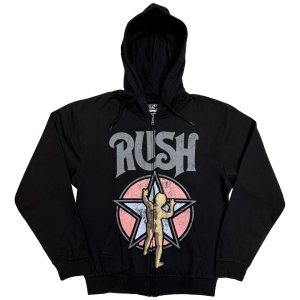 Rush - Starman Uni Bl Zip Hoodie in the group MERCHANDISE / Hoodies / Nyheter / Hårdrock at Bengans Skivbutik AB (5650172r)