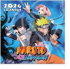 Naruto Shippuden  - 2026 Square Calendar in the group MERCHANDISE / Kalender / TV series at Bengans Skivbutik AB (5652080)