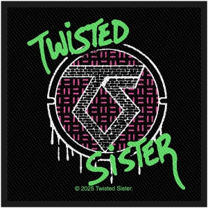 Twisted Sister - Spray Logo Standard Patch in the group MERCHANDISE / Patch / Heavy Metal at Bengans Skivbutik AB (5653126)