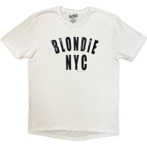 Blondie - Nyc Uni Wht T-Shirt in the group MERCHANDISE / T-shirt / Pop-Rock at Bengans Skivbutik AB (5653193r)
