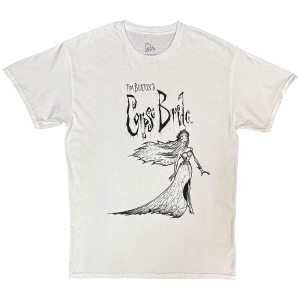 Corpse Bride - Gown Uni Wht T-Shirt in the group MERCHANDISE / T-shirt / Soundtrack at Bengans Skivbutik AB (5653199r)