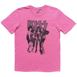 Kiss - Dressed To Kill Uni Pink T-Shirt in the group MERCHANDISE / T-shirt / Heavy Metal at Bengans Skivbutik AB (5653209r)