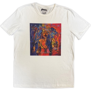 Santana - Shaman Uni Wht T-Shirt in the group MERCHANDISE / T-shirt / Pop-Rock at Bengans Skivbutik AB (5653213r)