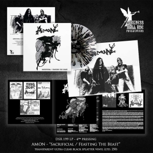 Amon - Sacrificial/Feasting The Beast (Spl in the group VINYL / Upcoming releases / Hårdrock at Bengans Skivbutik AB (5653290)