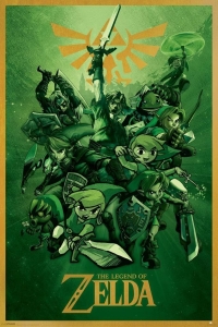 Game Poster - Zelda - Green Links (91,5 X 61 Cm) in the group MERCH at Bengans Skivbutik AB (5658053)