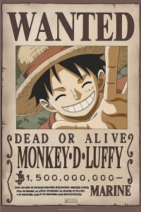 Game Poster - One Piece - Wanted Luffy Child (91,5 X 61 Cm) in the group MERCH at Bengans Skivbutik AB (5658058)